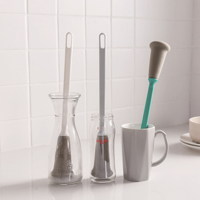 Long-Handle Glass and Cup Brush with Sponge Head - Image 6