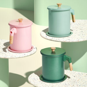 Filtre à huile de cuisine en métal — pot de conservation 1,4 L / 1,7 L