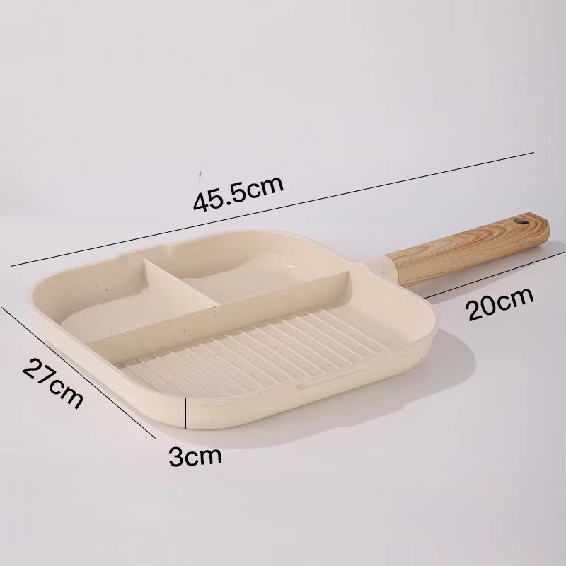 Poêle à œufs 3 compartiments — antiadhésive, 27 cm – Image 6