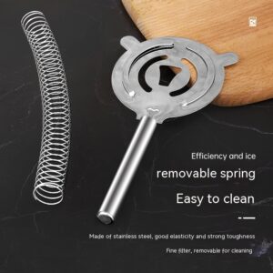 Stainless Steel Bar Ice Strainer — Filtered Cocktails